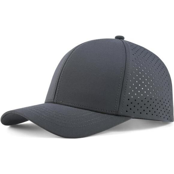 Mens Quick Dry Baseball Cap Snapback Hat Mesh Breathable Curved Brim Sports - Picture 1 of 7